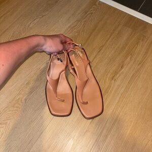 Vince Camuto peach kitten heels